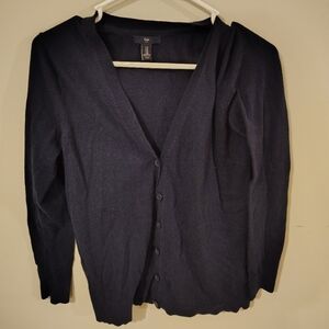 Blue Cardigan Sweater